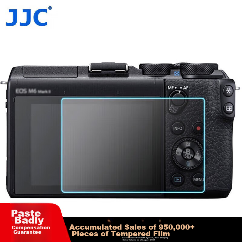 JJC Tempered Glass Screen Protector for Canon M6 Mark II, M50, M50II, M100, G1X3, G5X2, G7X2 Camera Screens, Mirrorless Camera Accessory