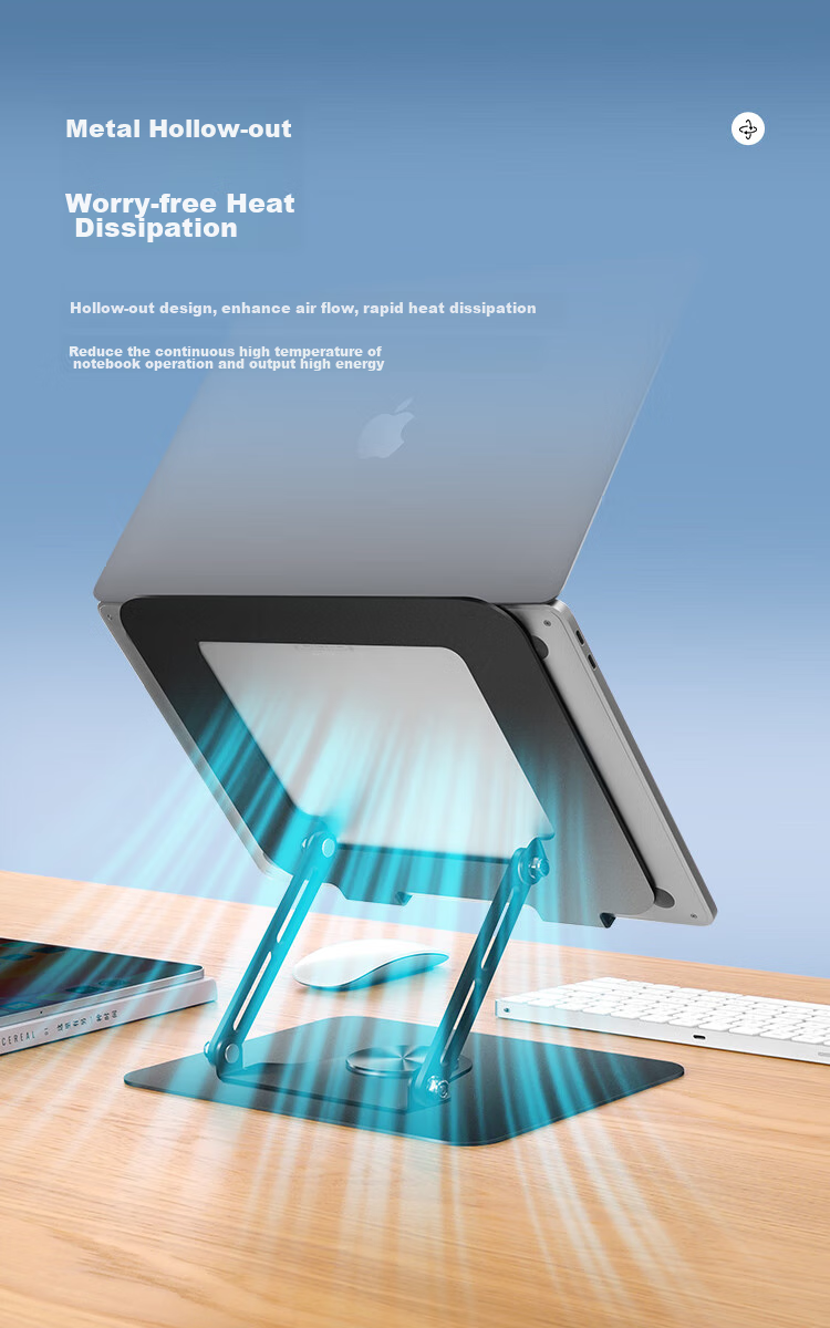 Luwei Adjustable Laptop Stand, Handheld Computer Base, Standing Desk Creative Desktop Suspended Bracket, Suitable for Mac, Lenovo, Huawei, Apple Lifting Stand 5