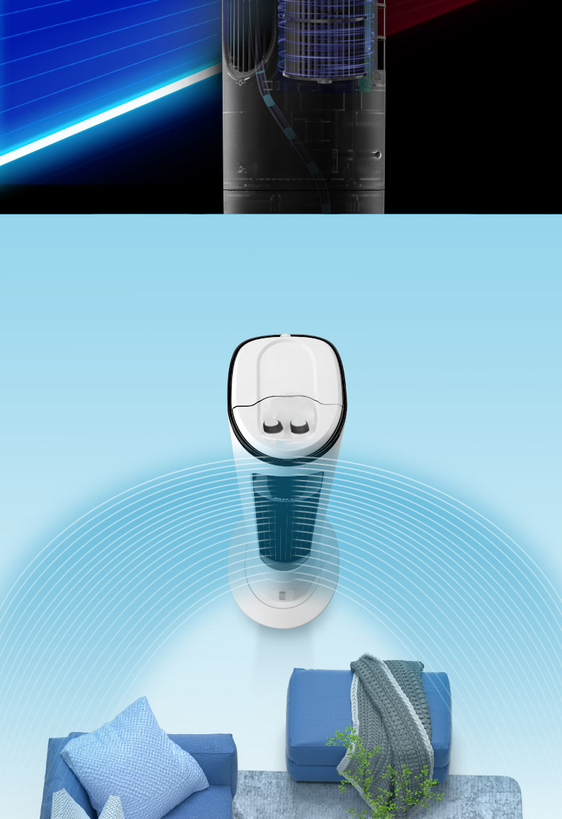 AUX Fan Air Conditioner Fan Home Cooling Fan Small Air Conditioner Cooling Fan Floor Cooling Machine Bladeless Fan Tower Fan Cooling Fan F-ST45GRL 5
