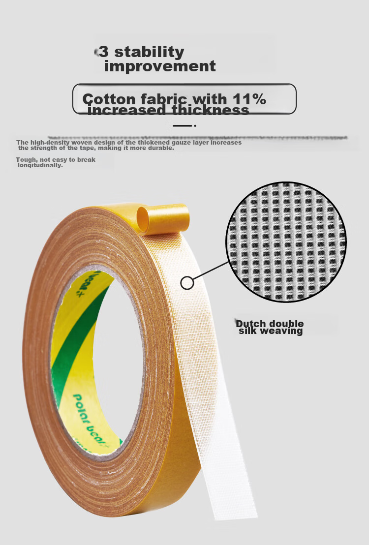 Polar Bear Strong Double-Sided Tape, 20mm*20m, No Residue, Fixed Wedding Carpet Sofa Non-Slip Special Cloth Mesh Spring Festival Couplets, 1 Roll Pack, CP-830 9