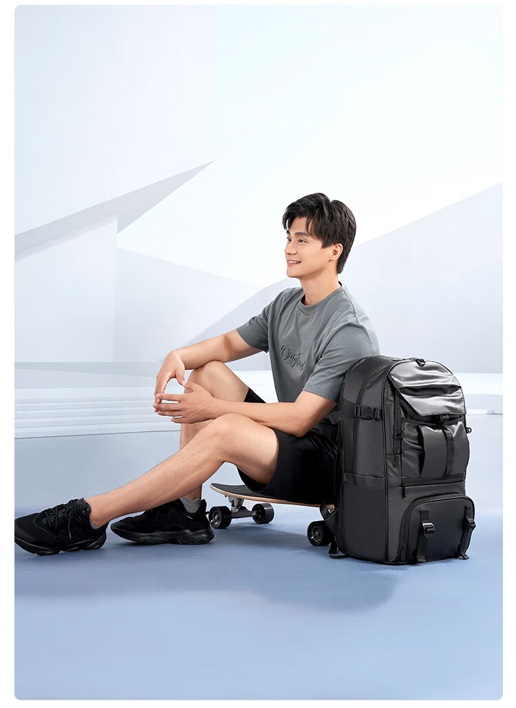 JD Original Black Knight 2026 New Outdoor Men's Backpack, Large Capacity 80L Hiking Sports Bag for Business Trips And Travel 20