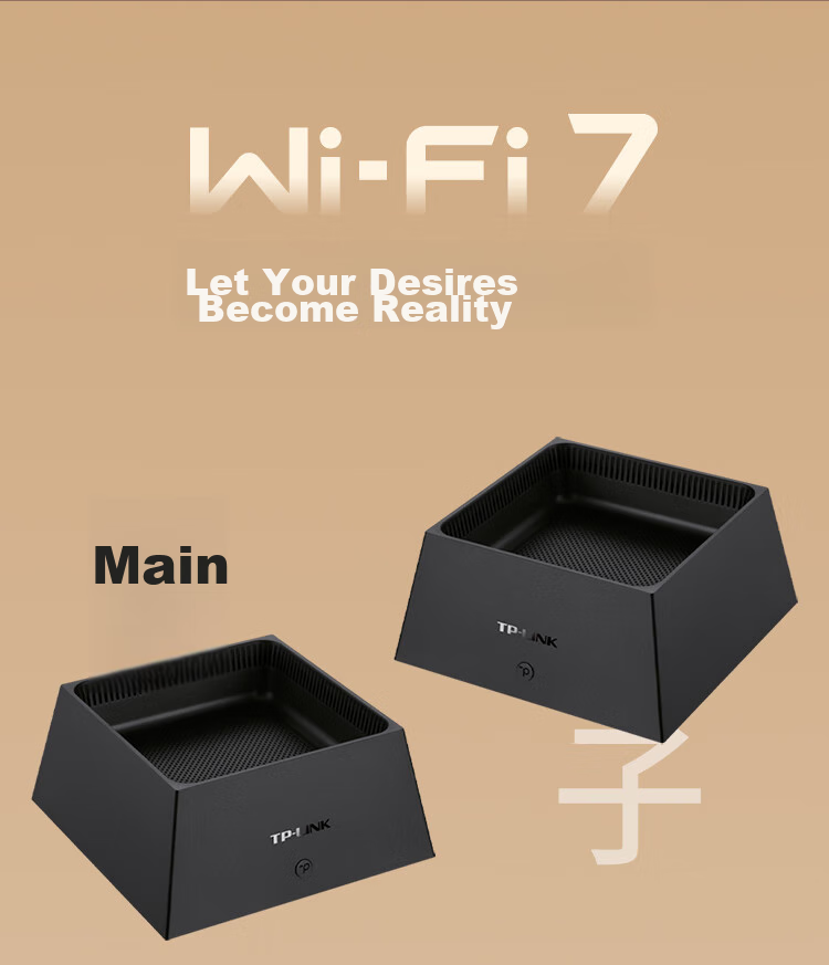 TP-LINK Whole House WiFi 7 Parent-Child Router, BE5100 Distributed Two-Pack K73, Gigabit Wireless Dual-Band 2.5G Network Port, Easy Expansion for Large Homes, Plug And Play 10