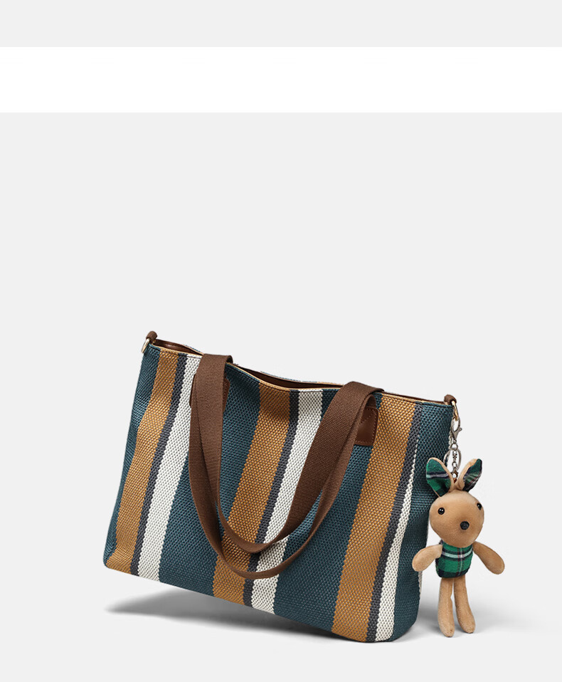 Aiqinghai Canvas Handbag, Women's Tote Bag, Large Capacity Shoulder And Handheld Bag, Practical Birthday And Mother's Day Gift for Mom 16
