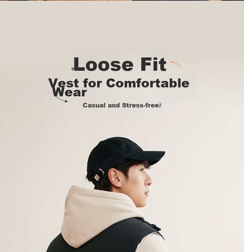 361° Men's Down Vest Autumn Winter New Waterproof Warm Sports Casual Running Stand Collar Jacket 652544401-4 13