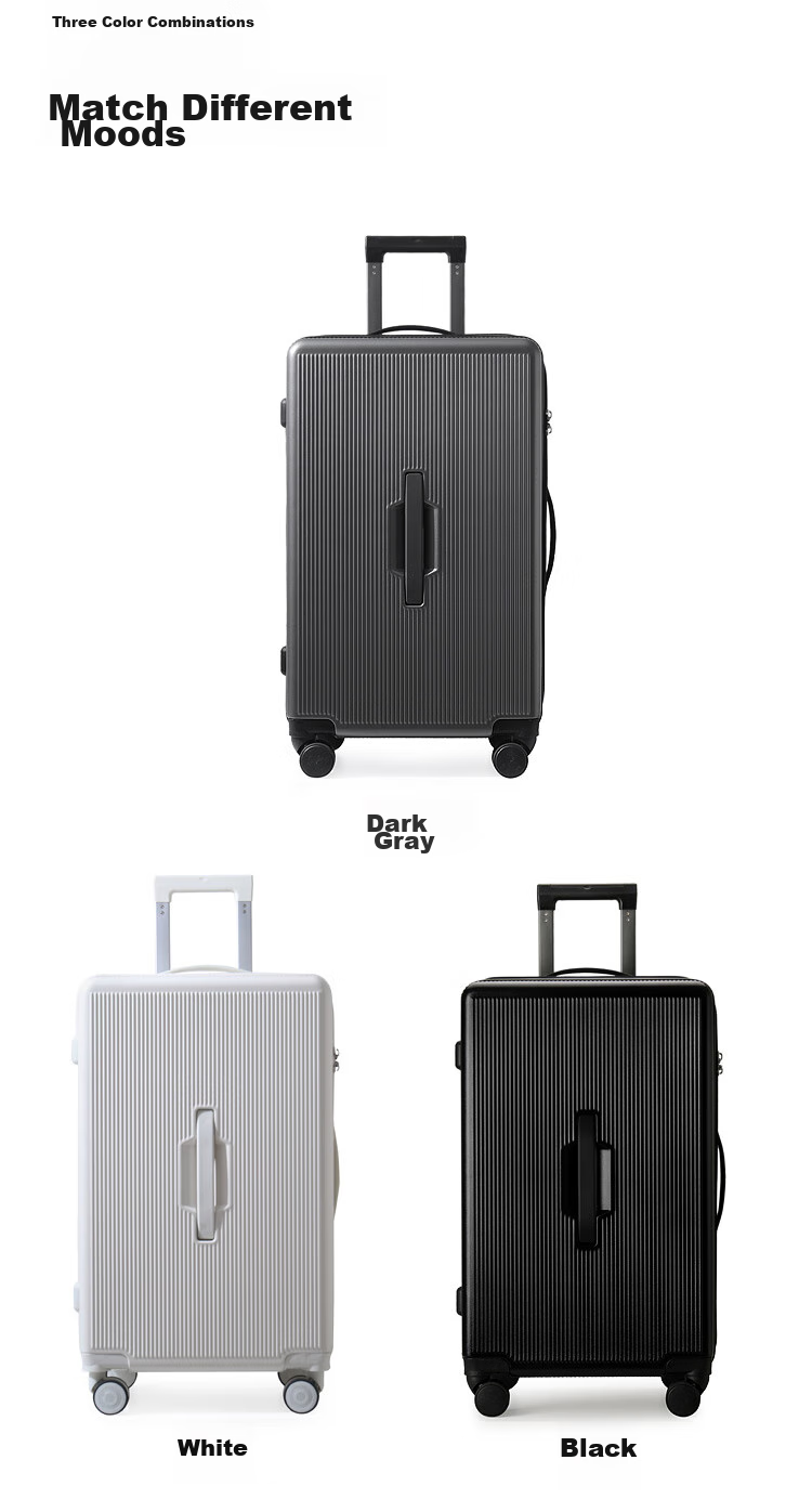 JEVI Large Capacity Suitcase for Men And Women, Student Luggage, Quiet Wheels, Universal Wheels, Zipper Lock, 26 Inches 3