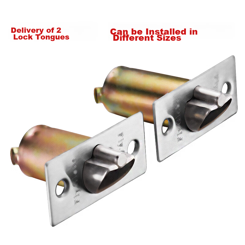 Fly.Globe Spherical Lock, Indoor Bedroom Door Lock, 304 Stainless Steel Ball Lock, with Double Latch 6