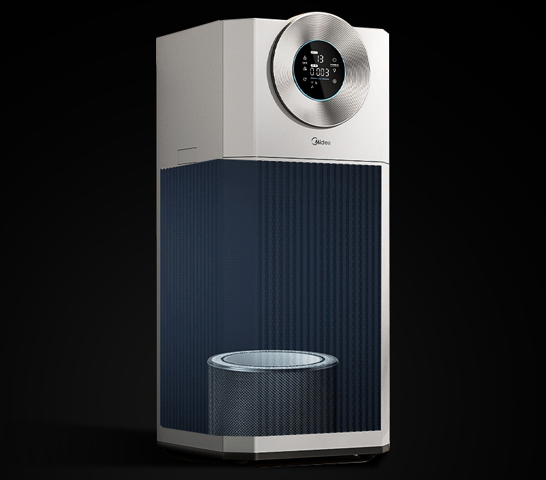 Midea [Super Large Purification Capacity] Formaldehyde Digital Air Purifier for Rhinitis, Home Use, Odor Elimination, Allergens, Pollen, Pet Hair Removal T1000 Lite 24
