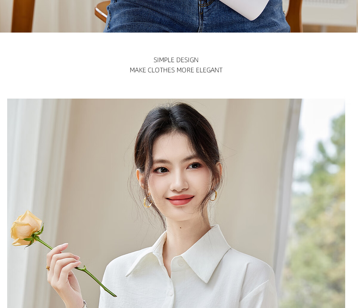 PinCai Women's Long Sleeve Shirt Autumn Winter Thickened Office Wear Versatile Blouse P144C6003 34