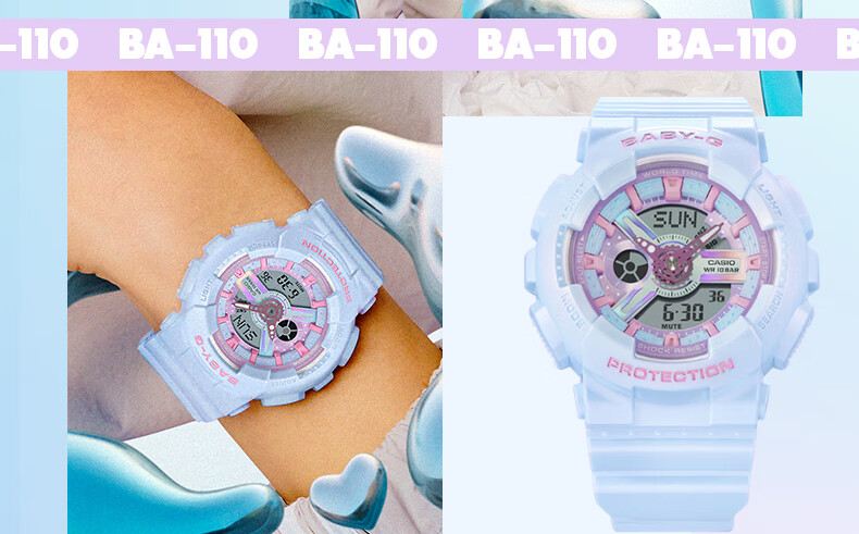 Casio Women's Watch, BABY-G Dream Series Sports Digital Student Watch, Gift for Girlfriend, BA-110FH 5
