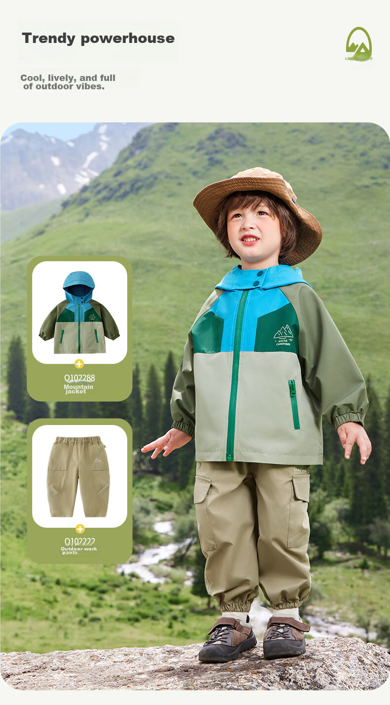 Ciciibear [Outdoor Triple Protection] Ciciibear Children's Outdoor Jacket, Boys' Autumn Wear, 2024 New Spring And Autumn Style, Baby Outerwear 15