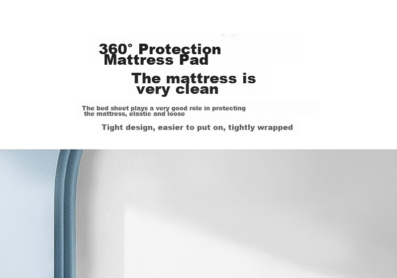 Shuixingjiafang Cotton Bed Sheet, 100% Pure Cotton, 60-Count Long-Staple Cotton, Satin Bedspread, Single Piece Bed Cover, Dust-Proof Mattress Cover, 180x200 15