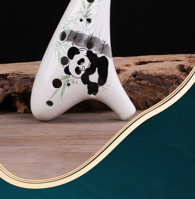Acacia Bird 12-Hole AC Resin Ocarina Durable Student Performance Ocarina Yellow 2