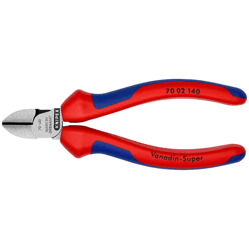 KNIPEX 70 02 140 140mm Diagonal Cutting Pliers, German Imported Upgraded Version, Universal Labor-Saving Diagonal Pliers, Side-Cutting Pliers