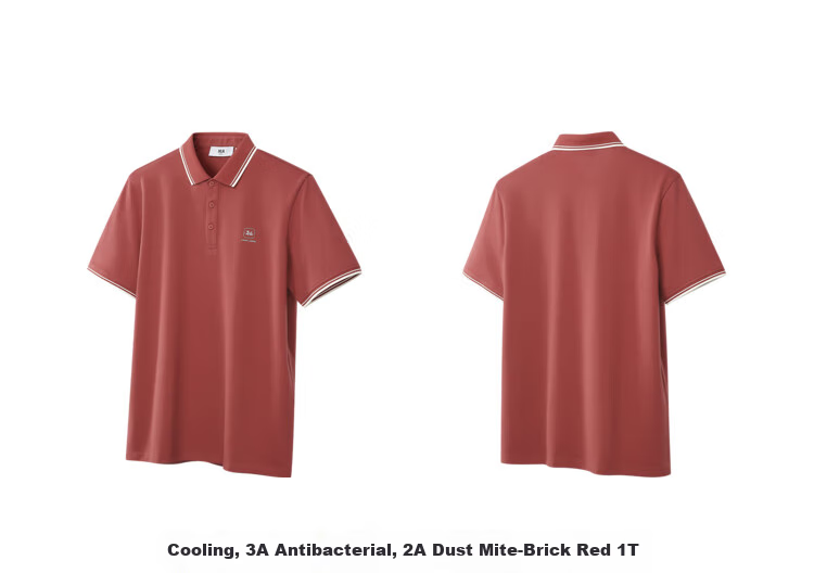 HLA Short-Sleeve Polo Shirt for Men, Zhonghua Dragon Series, Turn-Down Collar, Plus Size, Cool-Feeling Short Sleeves for Me 26