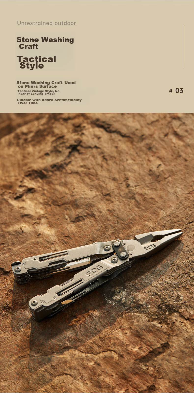 SOG Multi-Functional Pliers, Outdoor Portable Tool, Wilderness Equipment, Portable Folding Knife, PA1002 Set Versio 4