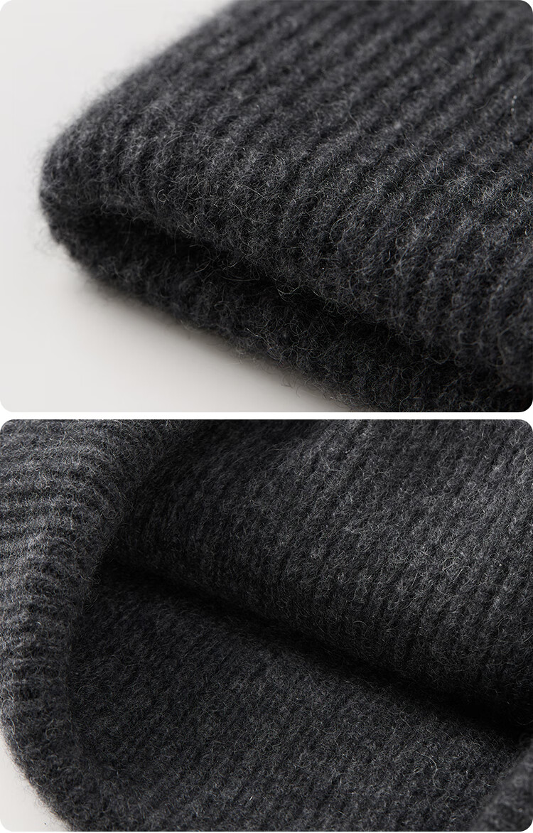 JIUMU Pure Cashmere Warm Knit Hat, Autumn And Winter Knitted Cap, Cold Hat, Winter Hat, Outdoor Ear Protection Cold Hat for Men in Winter 10
