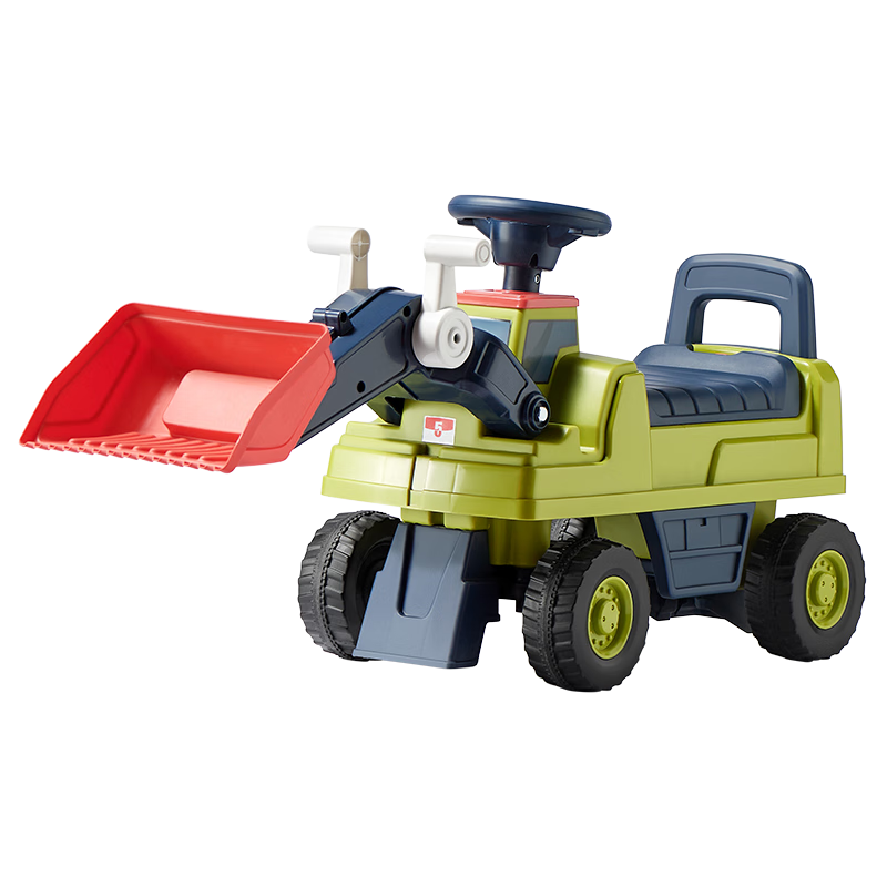 Babycare Children's Construction Vehicle, Toddler Walker for Ages 1-3, Digger with Anti-Rollover Design, Tires, Outdoor Beach Toy Car