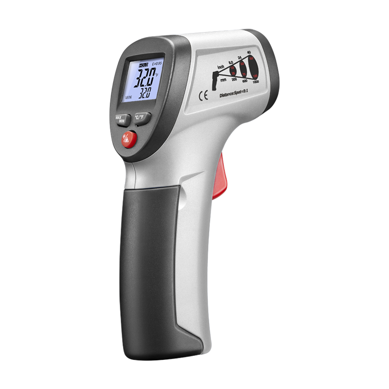 CEM DT-812+ Industrial Non-Contact Laser Infrared Thermometer High Precision Industrial Kitchen Baking Water Temperature Detector Oil Temperature Gun Range -50~500℃