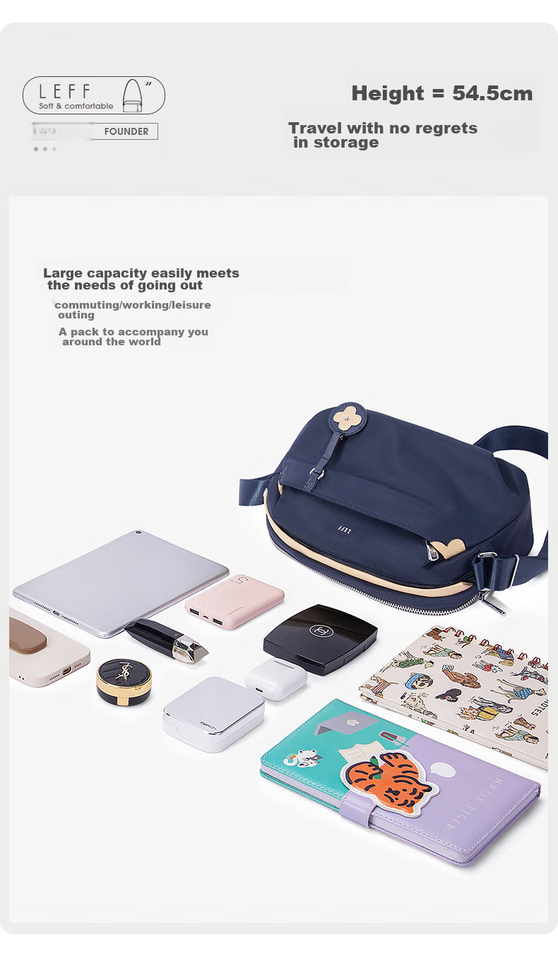 Laifu Women's Crossbody Bag, Fashionable Pillow Bag, Lightweight Versatile Mom Bag, Casual Shopping Shoulder Bag, Birthday Gift 13