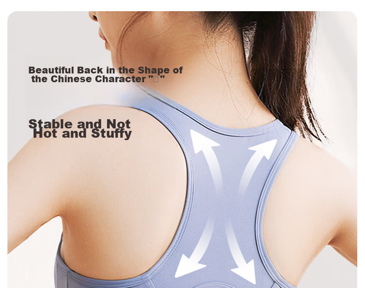 MINISO High-Intensity Sports Bra for Women, Running Anti-Shock Anti-Sagging Side Support Yoga Pilates Training Beautiful Back Bra 14