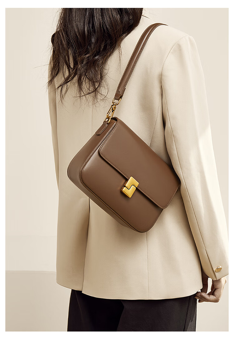 FOXER Top-Grain Leather Women's Handbag, Large Capacity Shoulder Bag, Crossbody Bag, Light Luxury Valentine's Day Gift 12