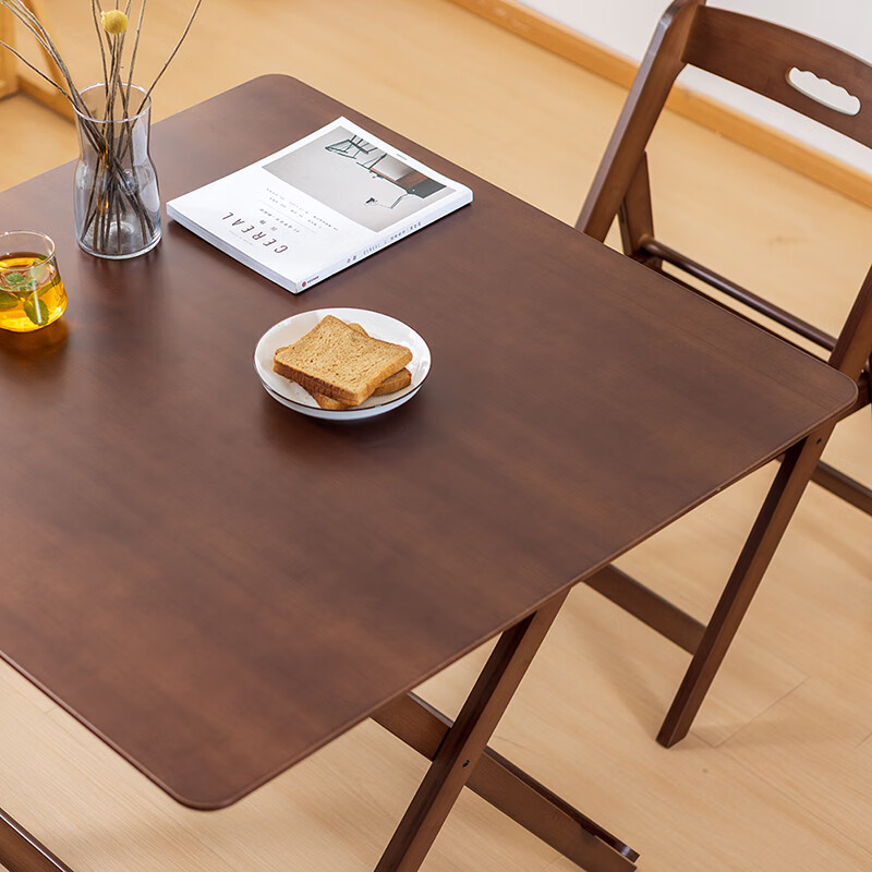 Taomengju Small Folding Square Table, Foldable Dining Table, Bamboo And Wood Eating Table, Simple Home Balcony Folding Table, Tea Table