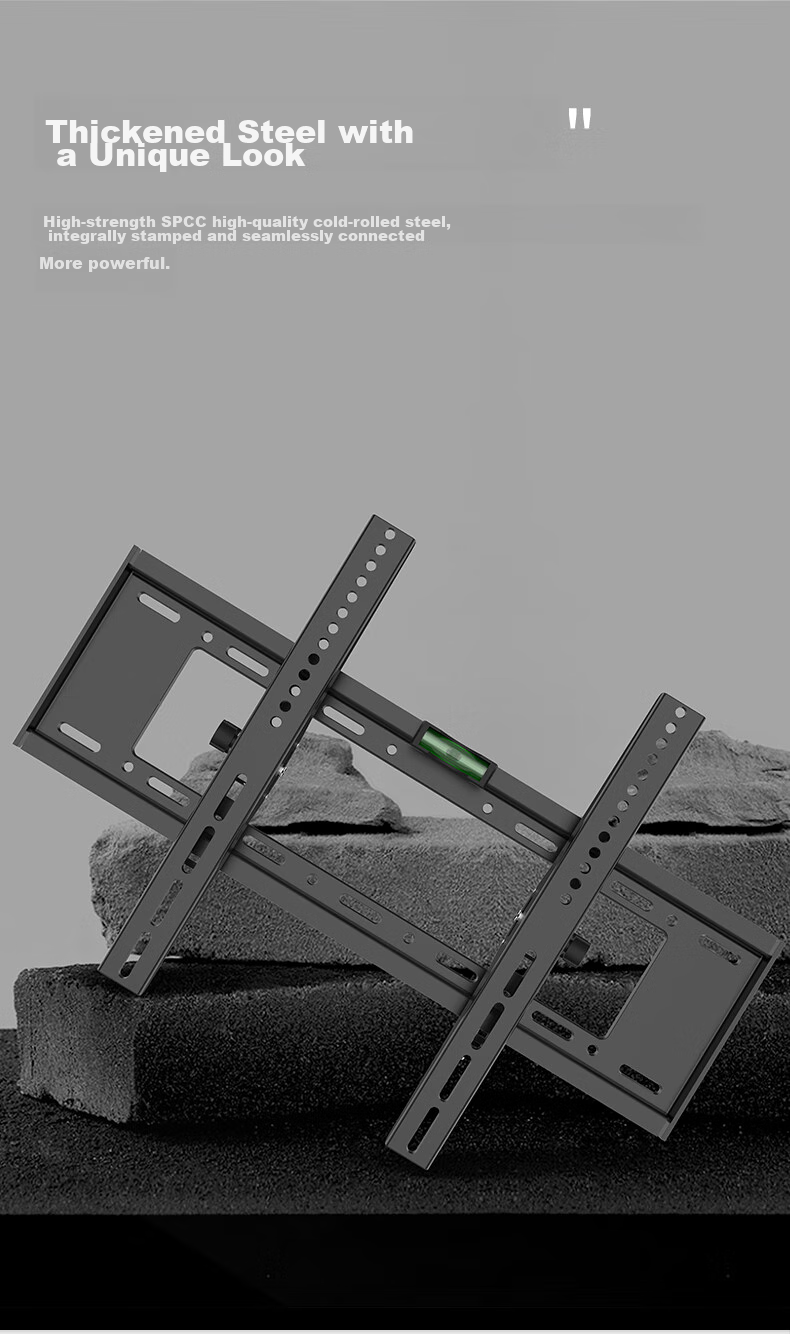 Jiangwutong TV Wall Mount (26-65 Inches), Bracket Wall Mount Suitable for Xiaomi, Hisense, TCL, Specialized TV Stand, Skyworth, Sony, LeTV, Konka, Haier, Huawei 2