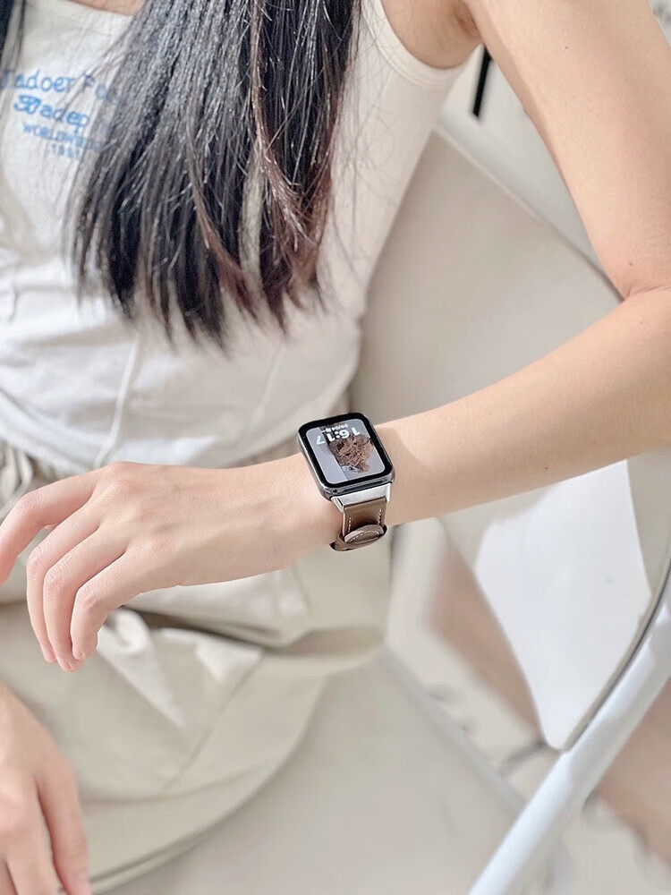 CHENSONG Compatible with Xiaomi (MI) REDMI Watch 6/5 Strap, Xiaomi Bracelet 9Pro/8Pro Strap, Leather Redmi Watch 5e Sim Strap, Quick-Release Metal Wristband, Black 9