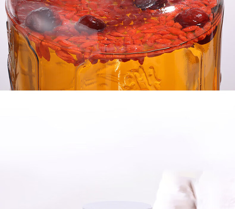 BJ Glass Jar for Infusing Liquor, Sealed Glass Container for Brewing Alcohol, Pickling Crock for Pickles And Preserved Vegetables, 20 Jin Capacity 5