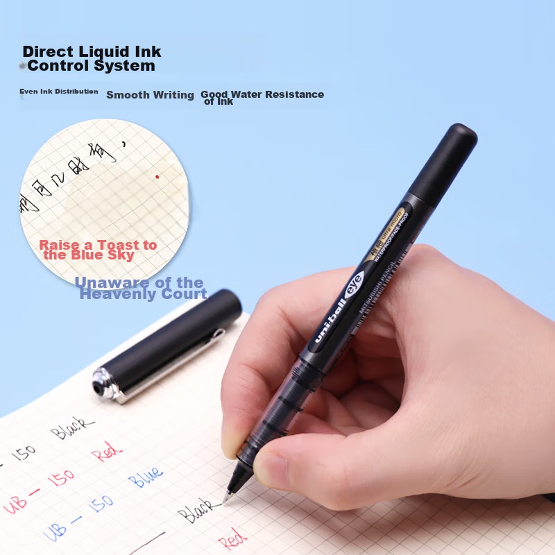 Гелевая ручка Uni-ball Uni-Ball EYE UB-150, 0.38мм, черная, 1 шт.