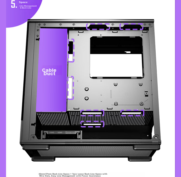Aigo Starry Sky White ATX Gaming Desktop Computer Case with Dual 360mm Water Cooling Support, 9.6-Inch HD Screen, 270° Panoramic View, And 5090 Graphics Card 30