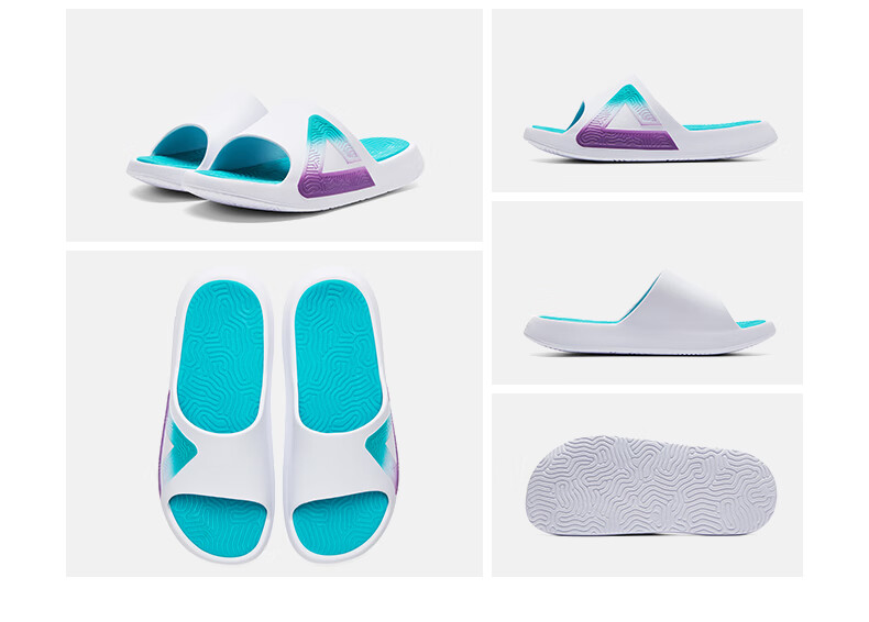 PEAK Taiji Men's Summer Sports Fashion Sandals, Comfortable Outdoor Soft Elastic Height-Increasing Beach Slippers DL410517 17