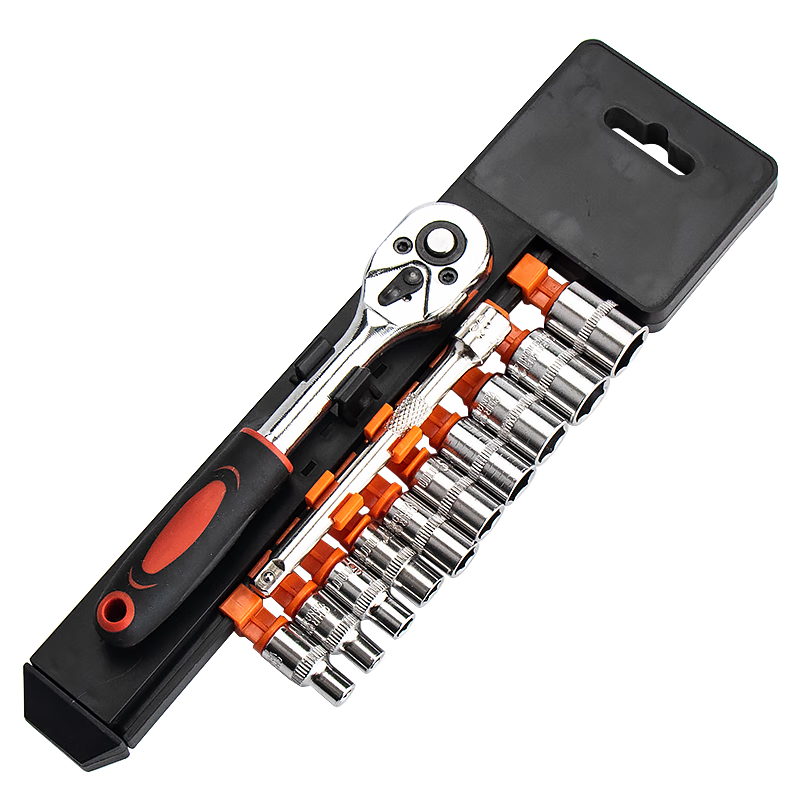 Haisidike Ratchet Socket Wrench Set Hex Key Quick Wrench Socket 1/2 Inch 12PC [Jingcang]