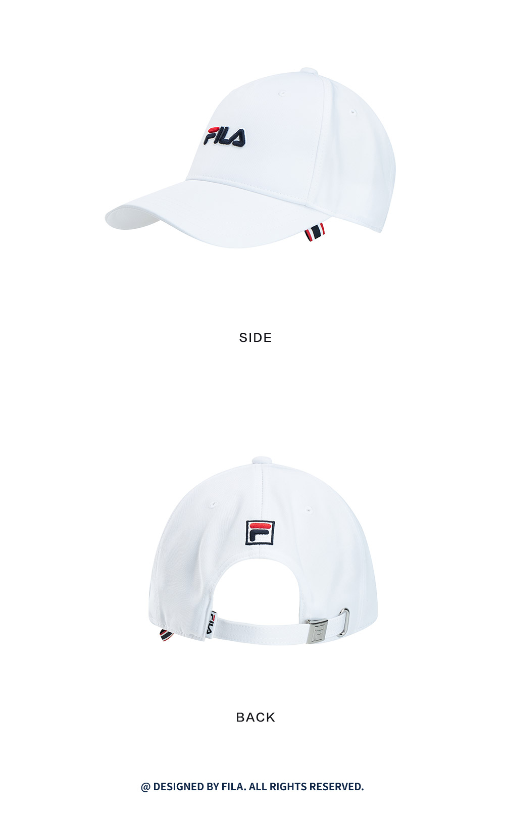fila 斐乐官方情侣棒球帽 2021年夏季新款百搭时尚棒球帽男女 传奇蓝