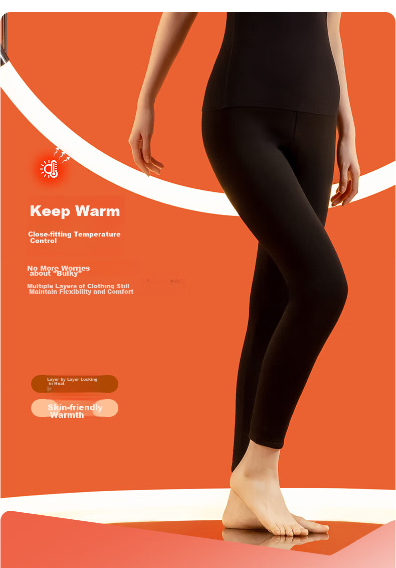 Yiershuang Autumn And Winter [100% Cotton Wool Filling] Women's Thermal Pants with Thick Knee Pads, Middle-Aged And Elderly Cotton Pants, Long Johns 5