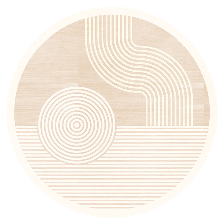 Shengwalunding Circular Carpet Chair Mat for Living Room, Bedroom, Study Room, Computer Chair, Non-Slip Protective Pad, Thickened, Diameter 80cm