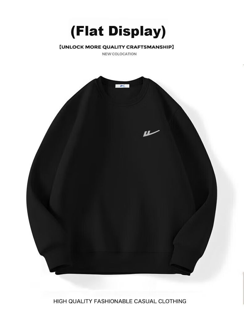 Warrior Sweatshirt for Men, Spring And Autumn Comfortable Versatile Round Neck Long-Sleeve T-Shirt, Simple Base Layer Pullover for Men, Black M 15