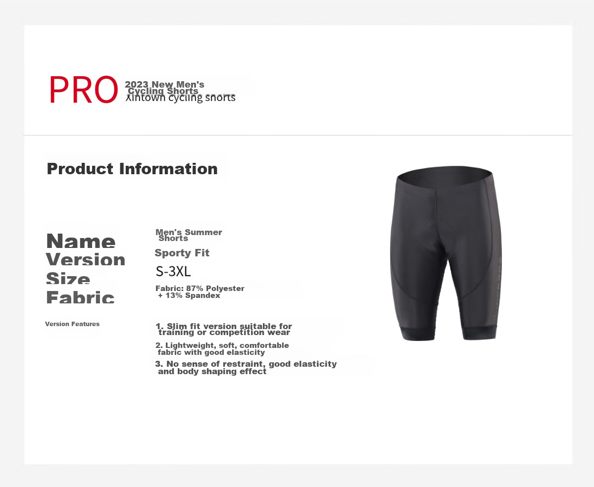 BIKEBROS Mountain And Road Cycling Jersey, Men's Summer Cycling Shorts, Black, Size M 4