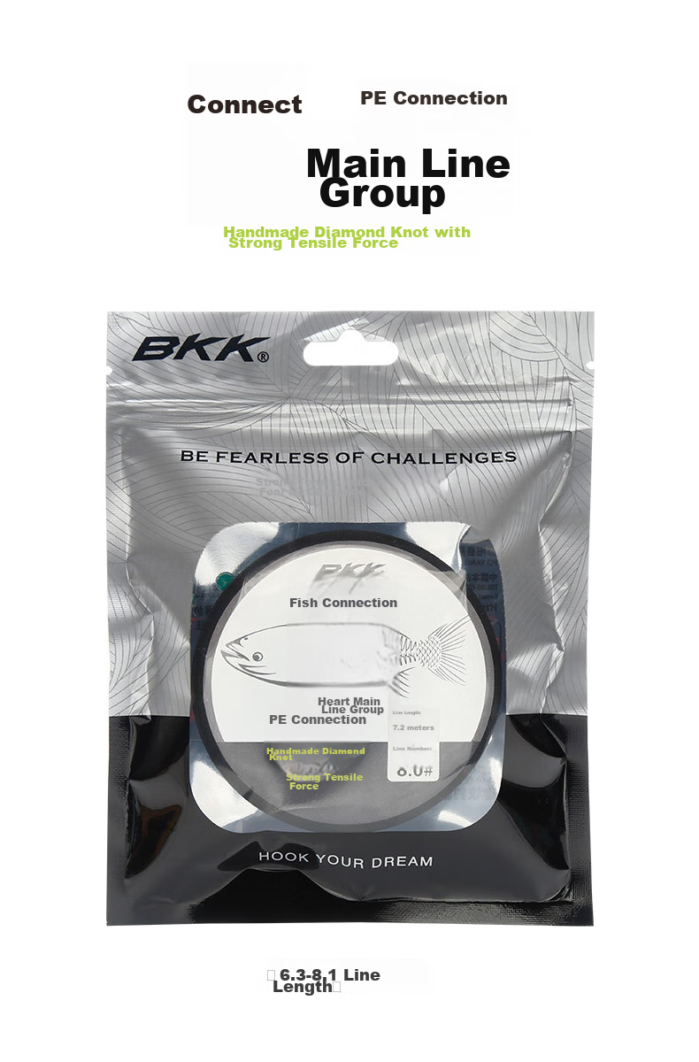 BKK Carp Fishing Line Set PE Reinforced Main Line for Float Fishing, Finished Product Line for Big Fish Carp And Silver Carp Fishing 1