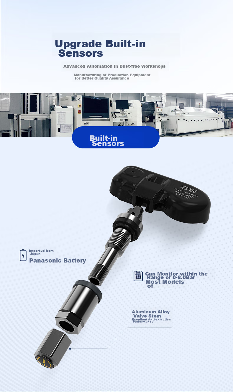 Victon Tire Pressure Monitoring System, Built-In Solar-Powered Wireless, Tire Pressure And Temperature Display, T6SC Voice Versio 10
