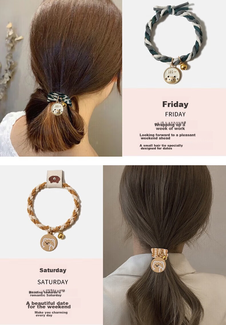 Gunai Hair Ties, Scrunchies, Ponytail Holders for Women, High Ponytail Accessories, Birthday Gifts for Girls, Elegant And Stylish 6