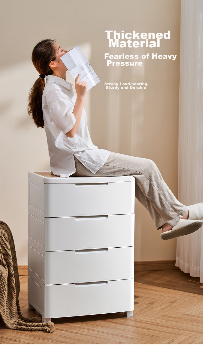 JEKO&JEKO Drawer Storage Cabinet for Bedroom And Living Room, Wardrobe, Bedside Table, Toy And Snack Organizer, Five-Drawer Chest with Five Layers 10