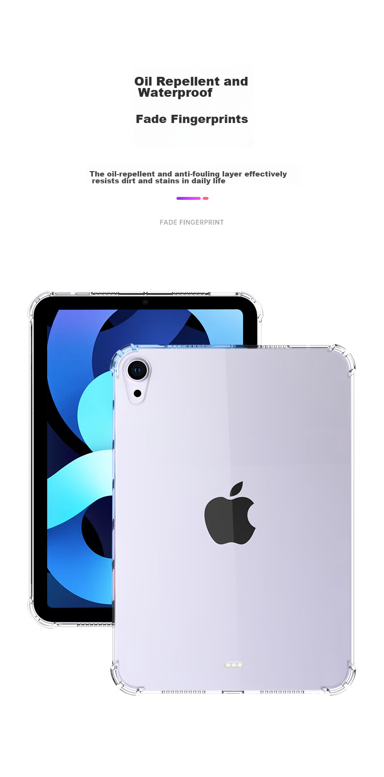 BIAZE Compatible with 2026 M4 Chip Apple IPad Air 11-Inch Case, Protective Cover for Apple Tablet Air 8/7/6, 11-Inch TPU Air Cushion Shockproof Soft Case 4