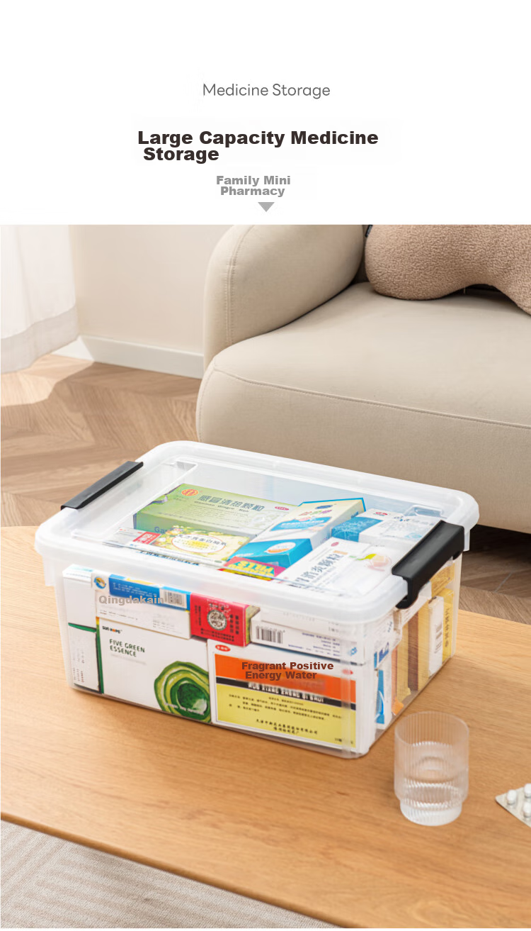 Xitianlong Desktop Storage Box, Multifunctional Transparent Storage Box with Lid, Toy And Snack Storage Container, Clear 3-Liter Capacity, Set of 3 5