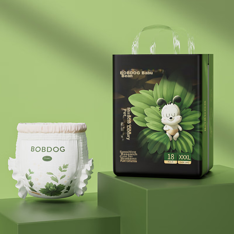 BOBDOG [Recommended by Tang Yixin], Miracle Luxury Pull-Up Diapers, 3XL36, Breathable Champion Baby Diapers
