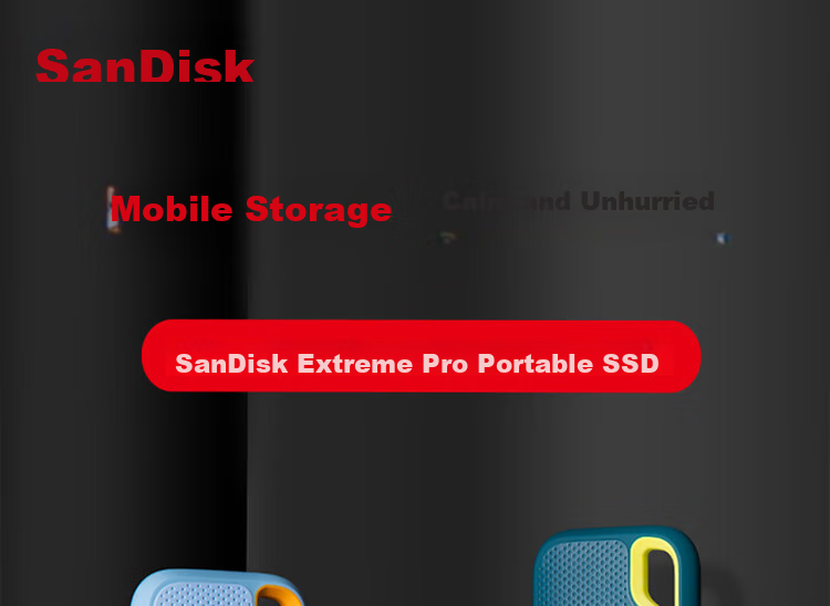 SanDisk, SanDisk 2TB Type-C USB3.2 NVMe Portable Solid State Drive (PSSD), E61 Pro Edition, 1050MB/s, Triple Protection for Phones And Laptops, External SSD 4