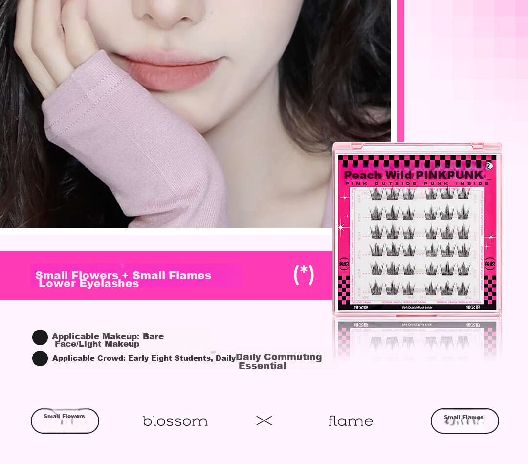 Arrebol False Eyelashes for Women, Natural-Looking, No Glue Required, Lazy Person's Lashes, Long And Curled, Beginner-Friendly, Gift for Girls 4