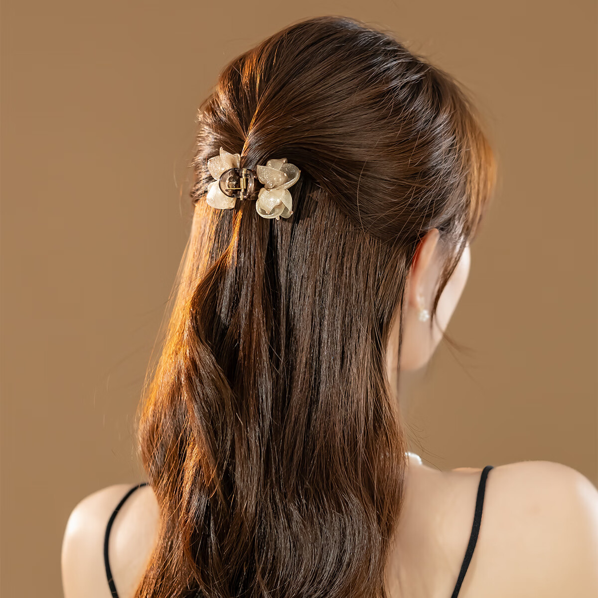 CHIMERA Luxury Half-Up Mesh Hair Claw Clip Age-Reducing Hair Accessory for Women Birthday Gift