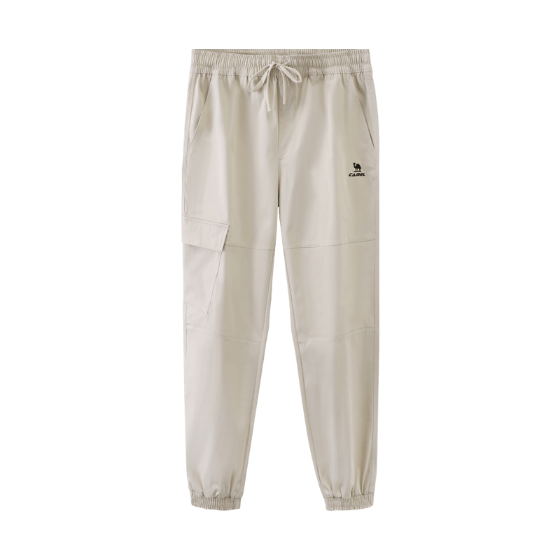 CAMEL Men's Sports Casual Pants, Water-Repellent Woven Jogger Sweatpants, J13CAVLR060, Khaki, XXL