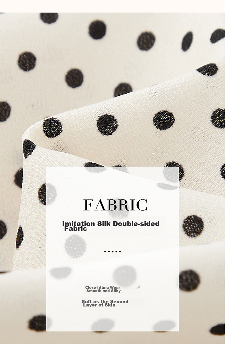 Dme [Shanmawei Yun] Spring And Autumn French Vintage Polka Dot Shirt, Comfortable Double Pleated Concealing Lantern Sleeve Blouse, Women's Clothing 9